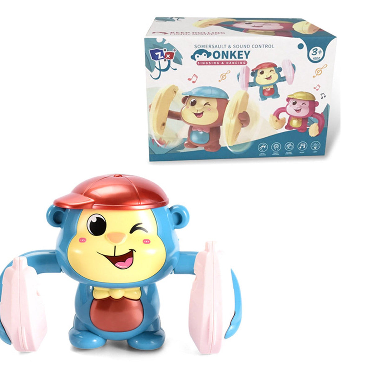 Electric Rolling Flip & Touch Control Monkey
