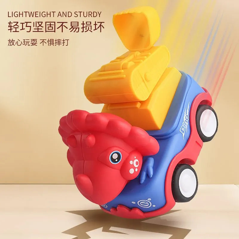 1Pcs Inertial Press & Go Dinosaur Car Toy