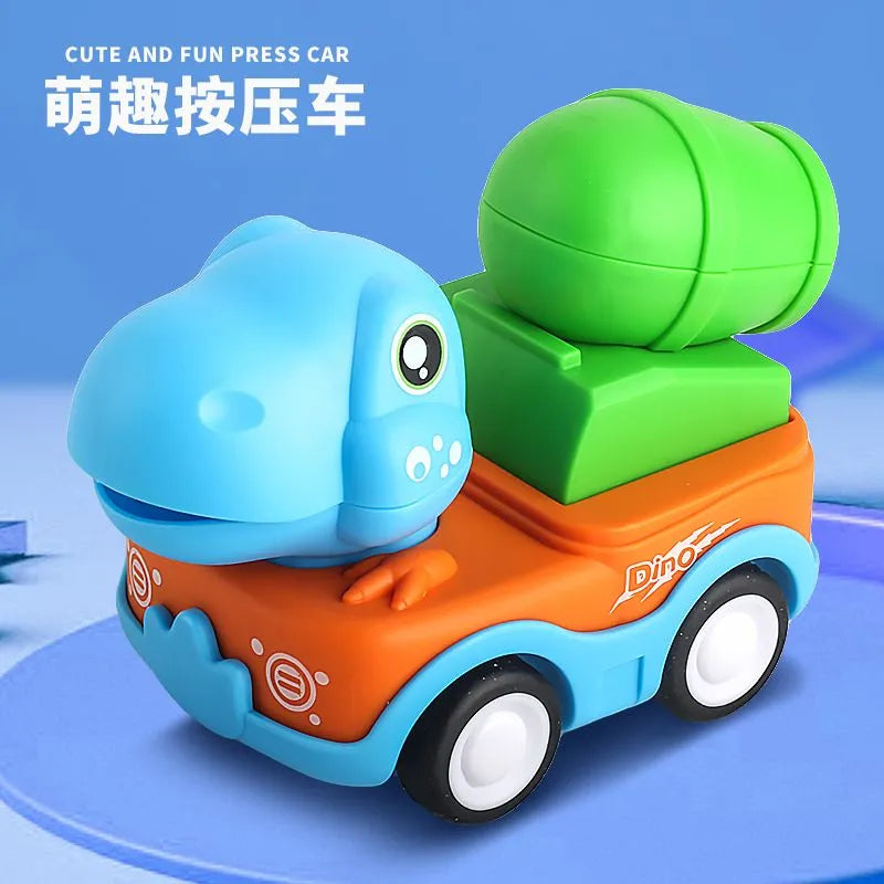 1Pcs Inertial Press & Go Dinosaur Car Toy