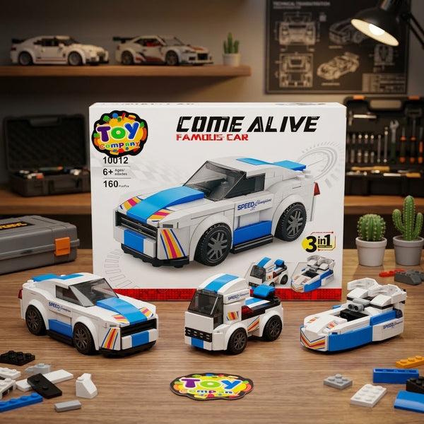 DIY 3in1 Speed Champion Car Lego Bricks Set - 160Pcs