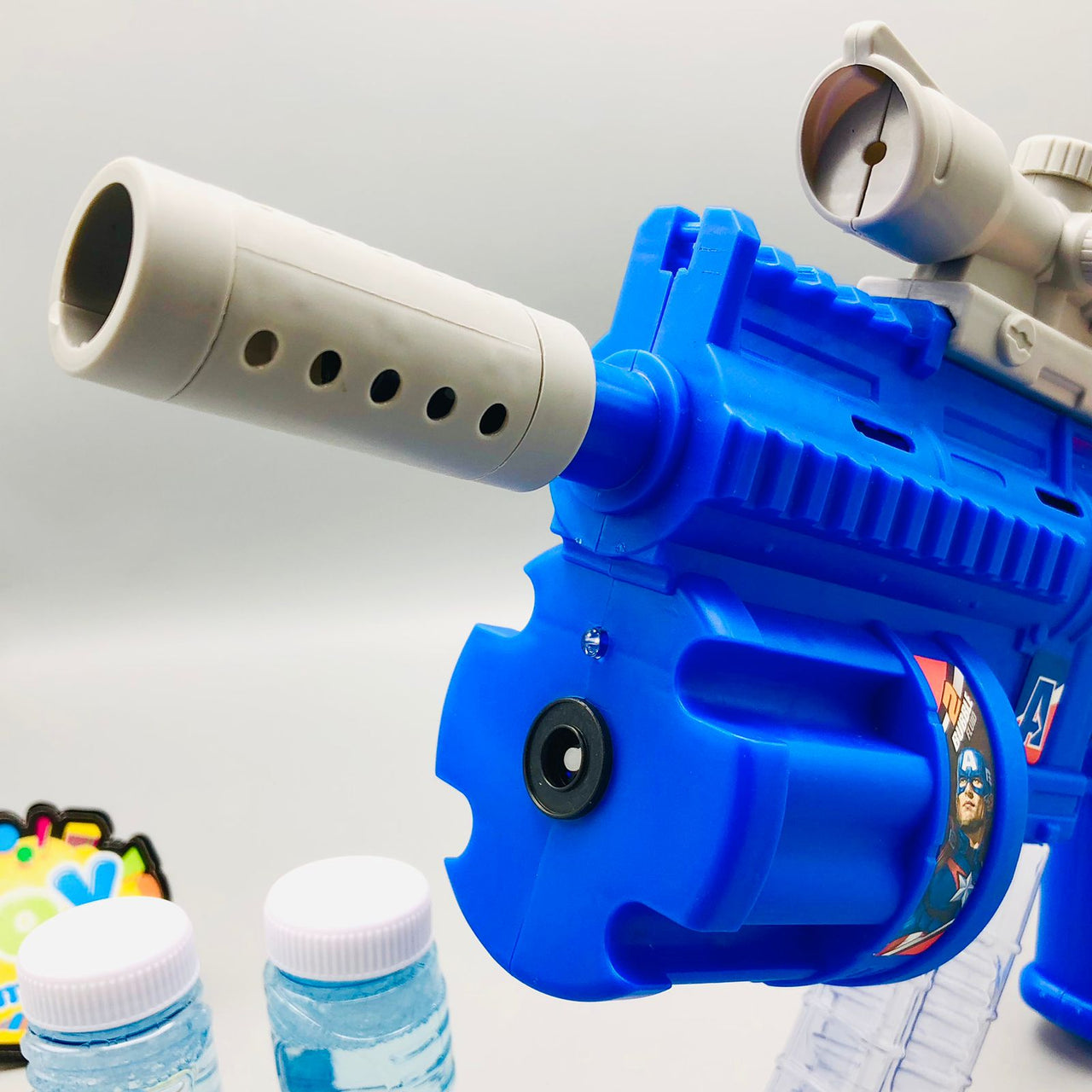 3in1 Avengers Soft Bullet & Colorful Bubble Gun