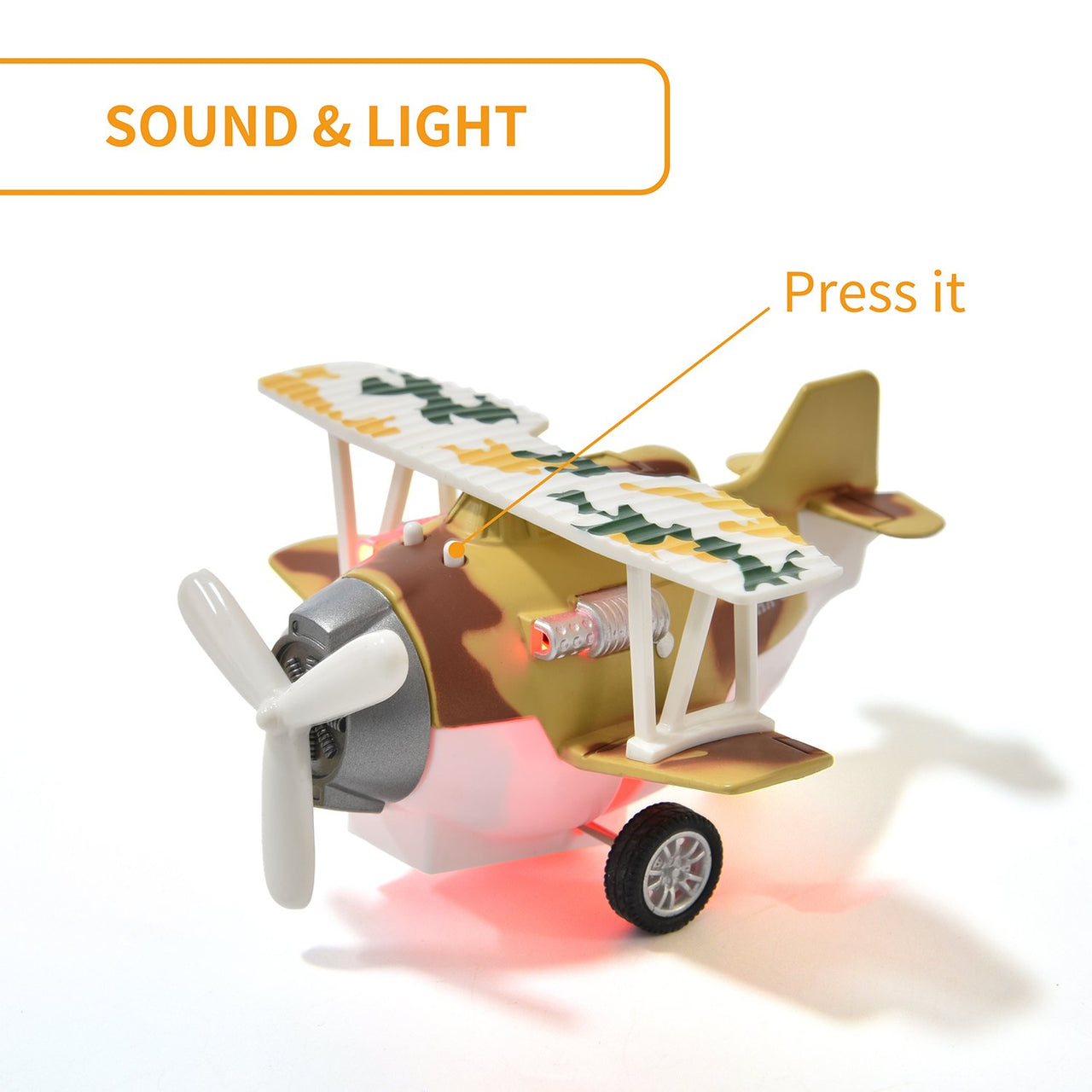 Pull-Back Diecast Aircraft Model with Lights & Sound