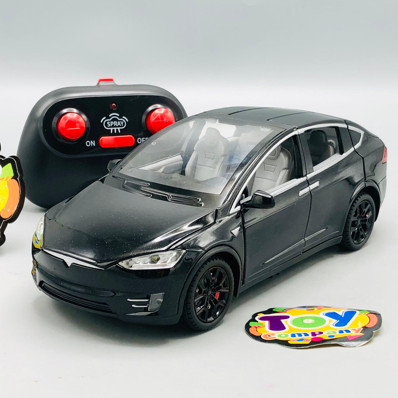 1:22 RC Diecast Tesla X Model Car With Smoke