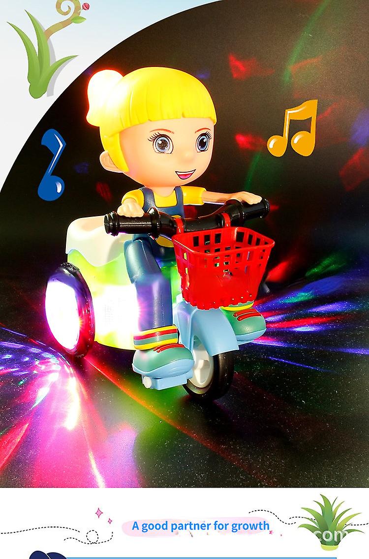 Girl Stunt Tricycle Model Toy Car