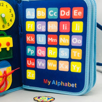 Montessori Multi-functional Activity Busy Book - Blue