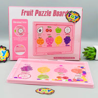 Premium Magnetic Beads Fruit Puzzle Board