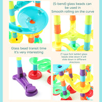 76Pcs Marble Run Building Blocks Track Set