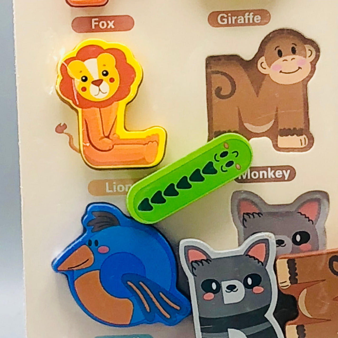 Wooden A to Z Animal Themed Puzzle Board