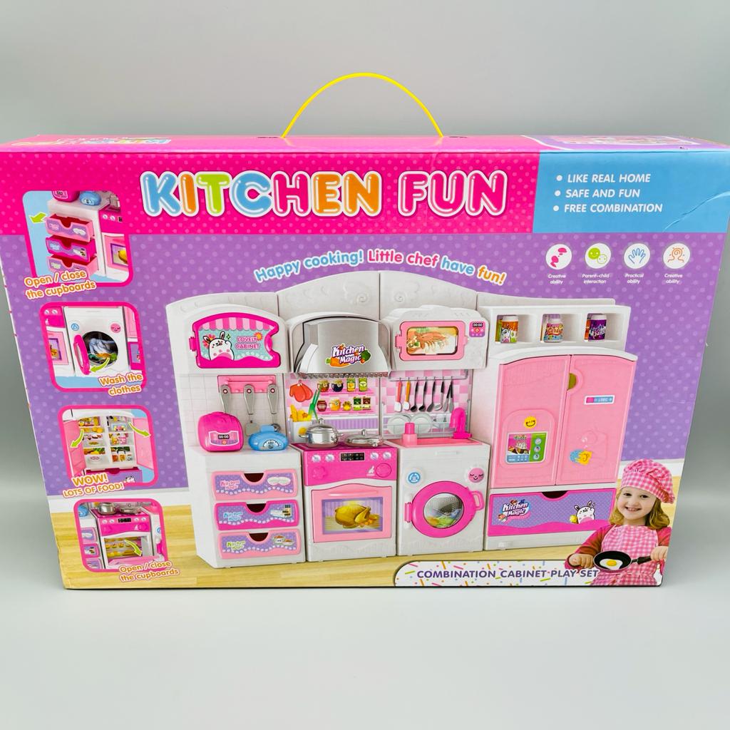Combination Cabinet Kitchen Play Set