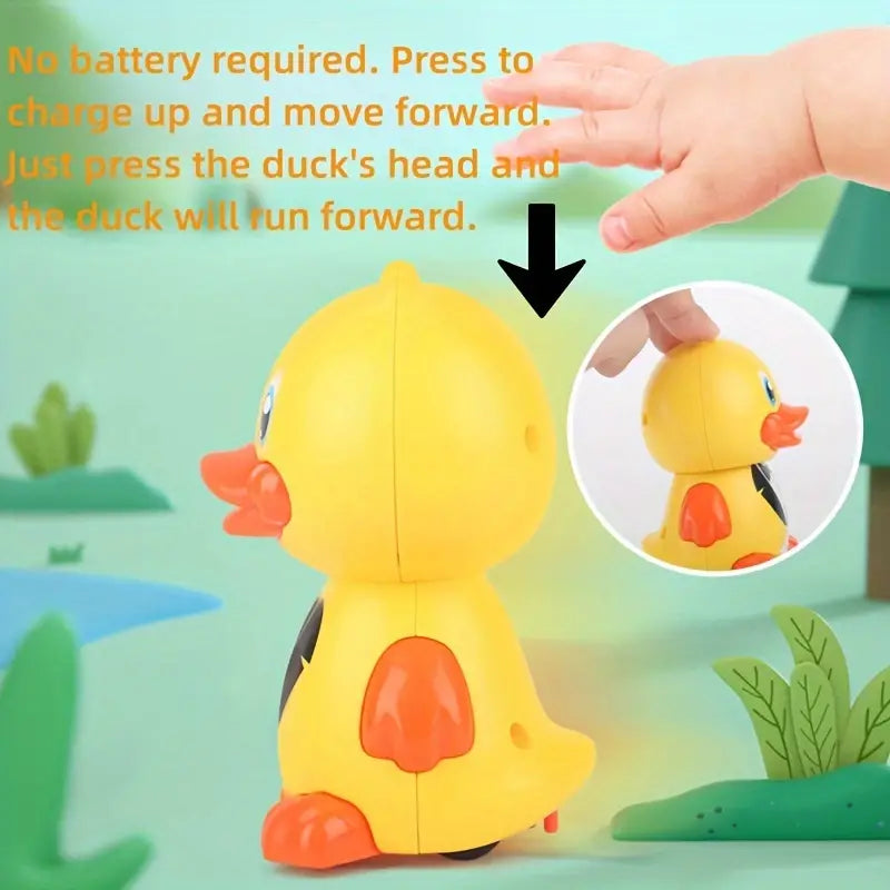 Press & Go Cute Friction Duck - 1Pc