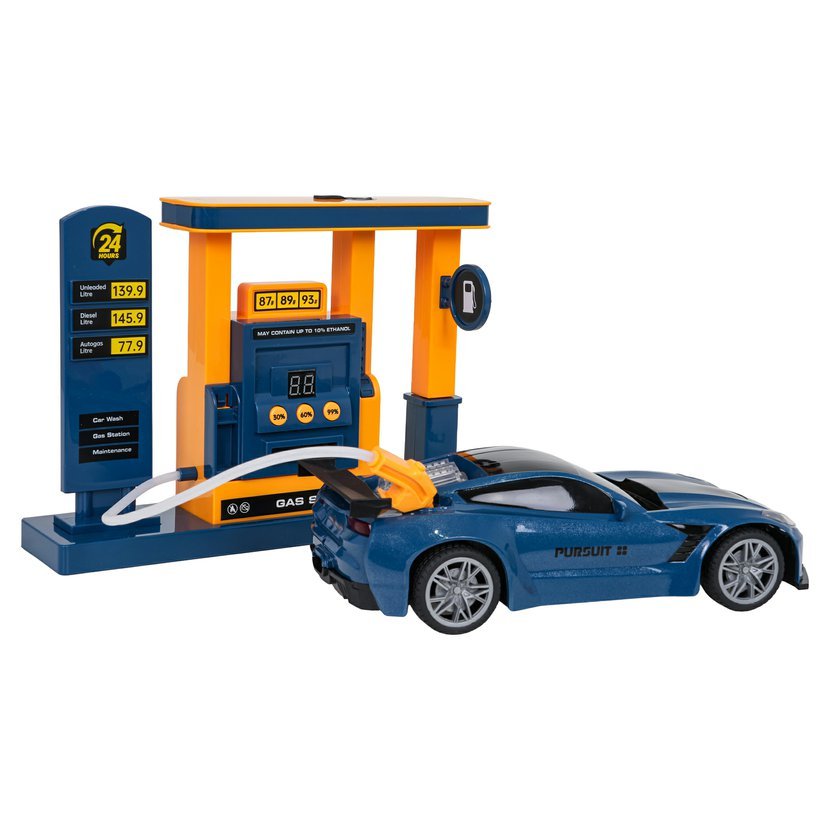 2.4GHz RC Electric Crazon Smoke Car With Petrol Station