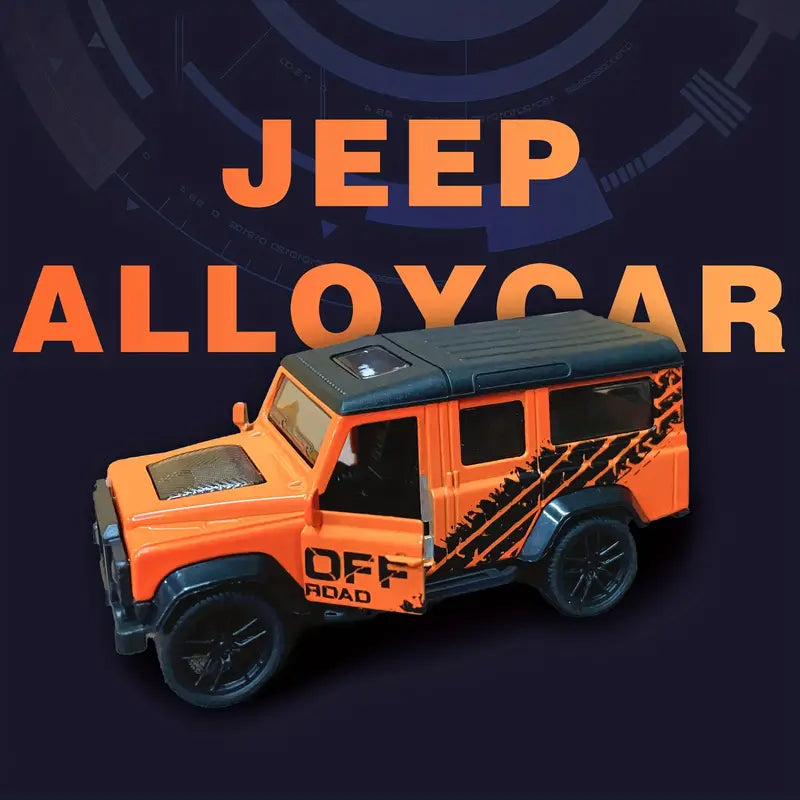1:43 Diecast Metal Pullback Jeep - Assortment