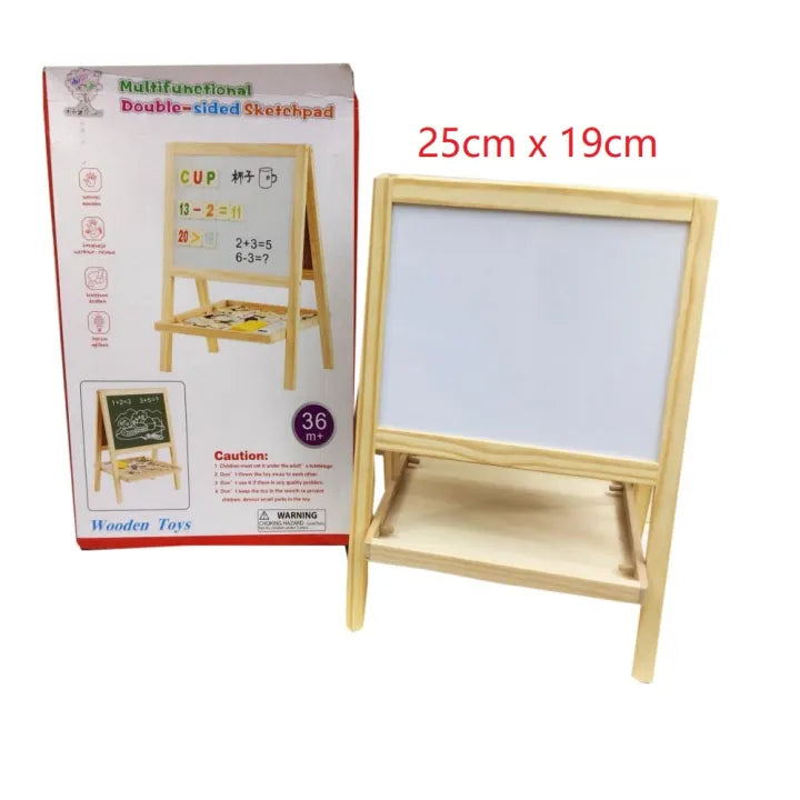 Multi-functional Wooden Double Sided Sketchpad