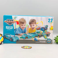 22Pcs Manual Deformation Car Parking Lot