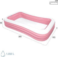 INTEX Rectangular Family Pink Swimming Pool 120