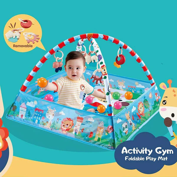 Multi-Function Baby Activity Gym Happy Ball Pit