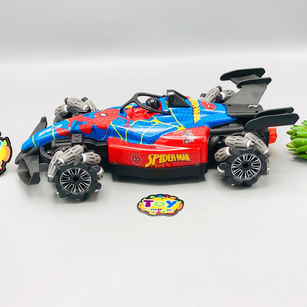 Remote & Watch Controlled Spiderman Themed Stunt Spray Car