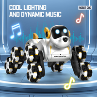 Remote & Watch Control Stunt Spray 8-Wheels Robot Dog