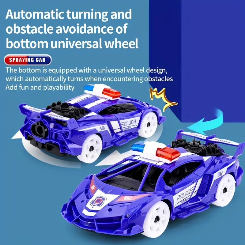 Electric Go Police Spray Universal Wheel Car