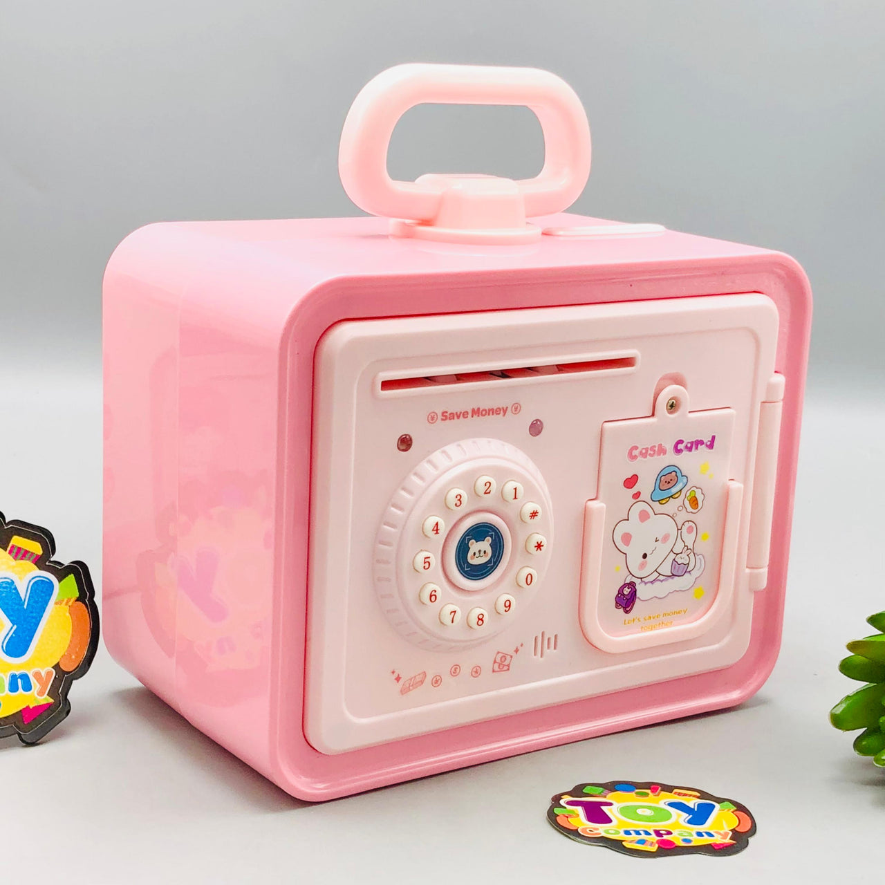 Kids Password & Face Recognition ATM Machine - Pink