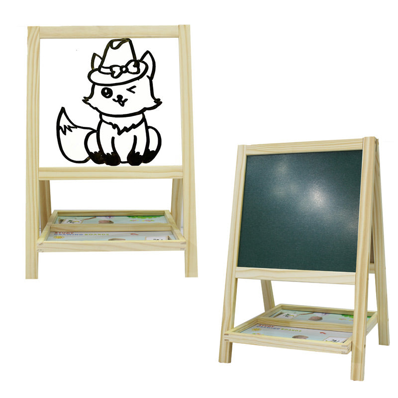 Wooden Double-Sided Small Drawing Board