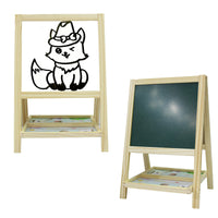 Wooden Double-Sided Small Drawing Board
