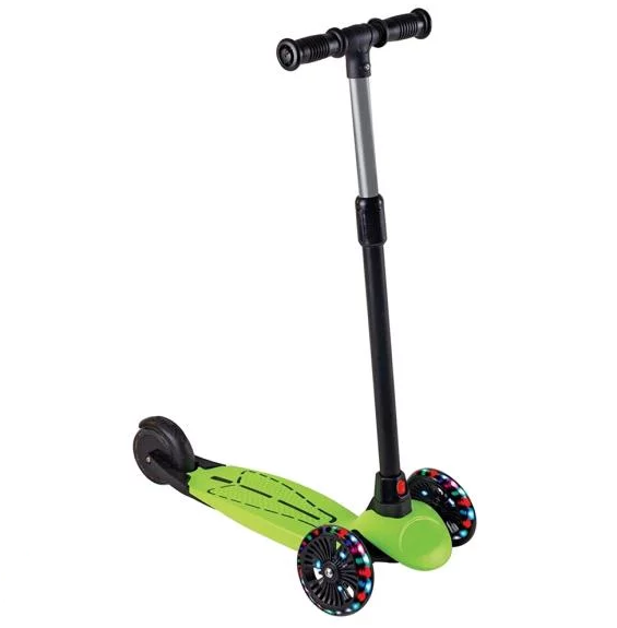 3 Wheels Dragon Scooter with Lights - Green