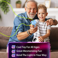 Rechargeable Glow-in-The-Dark Rope Light Shooter Toy