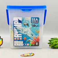 25Pcs Kids Wild Sea Animal World Toy With Storage Box