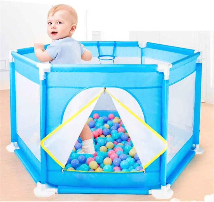 Portable Baby Fence Play Pen With 50 Balls