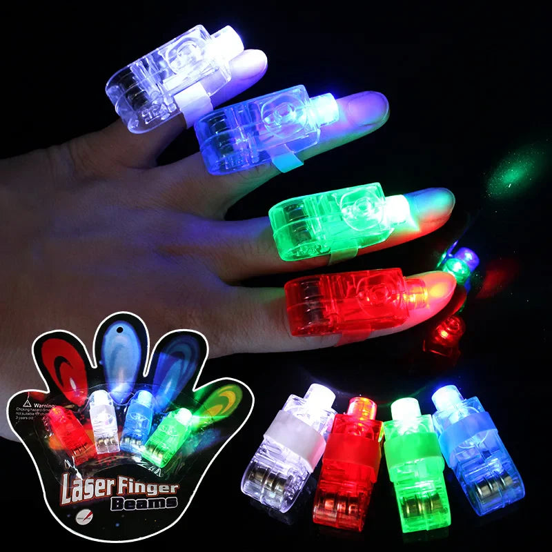 4Pcs Finger Projector Laser Beam Toy