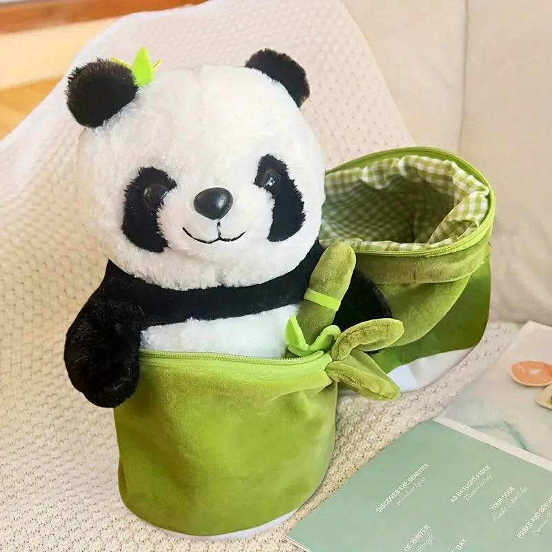 8* Inches Cute Stuff Bamboo Panda Pillow