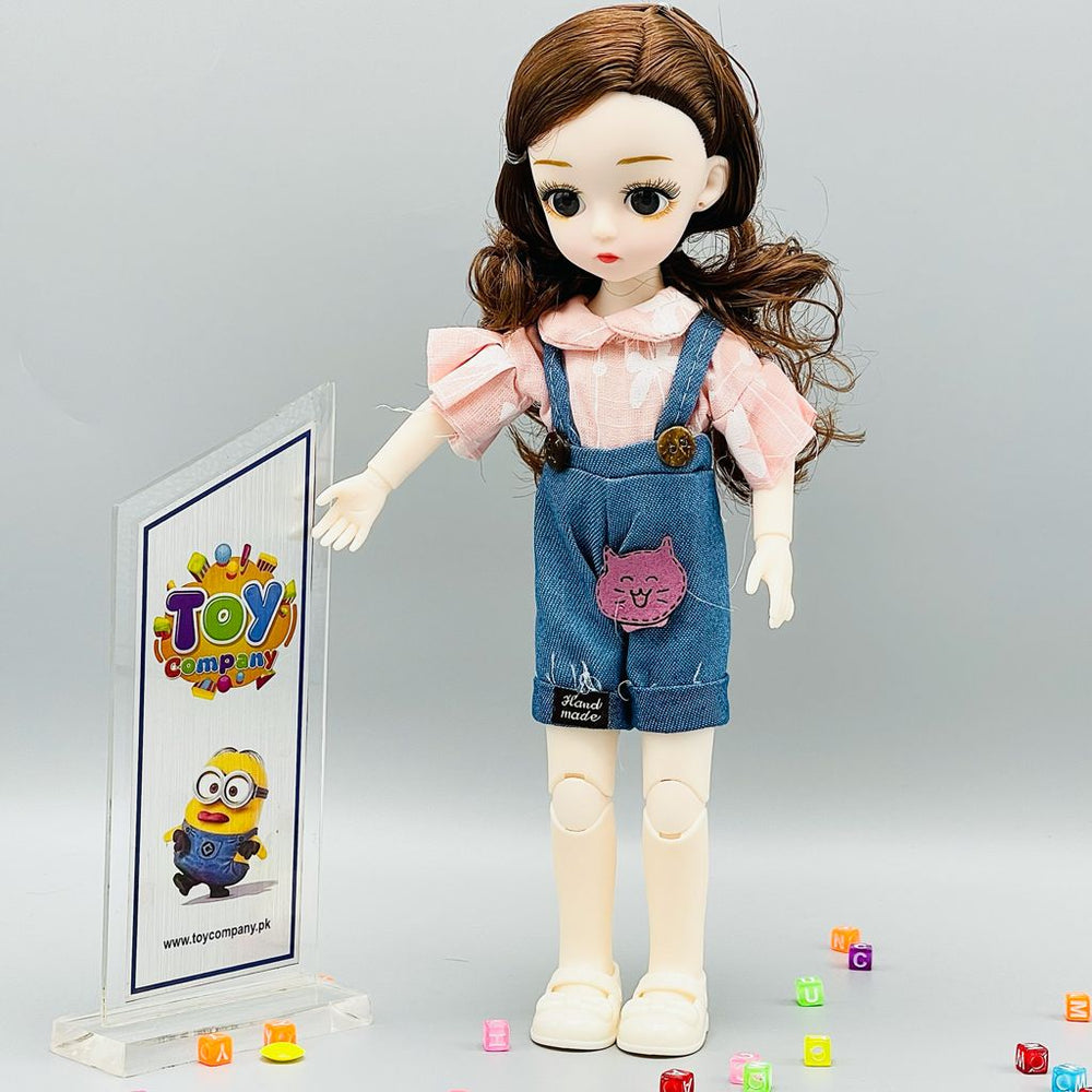 Movable Joints Fashion Doll with Hand Made Clothing