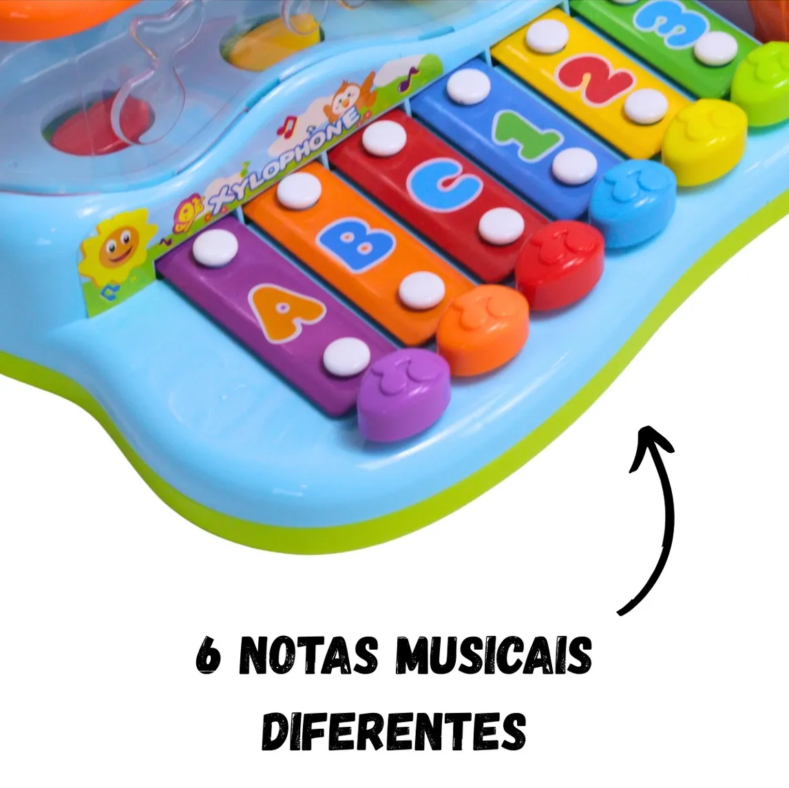 2in1 Montessori Puppy Musical Xylophone With Hammer & Balls