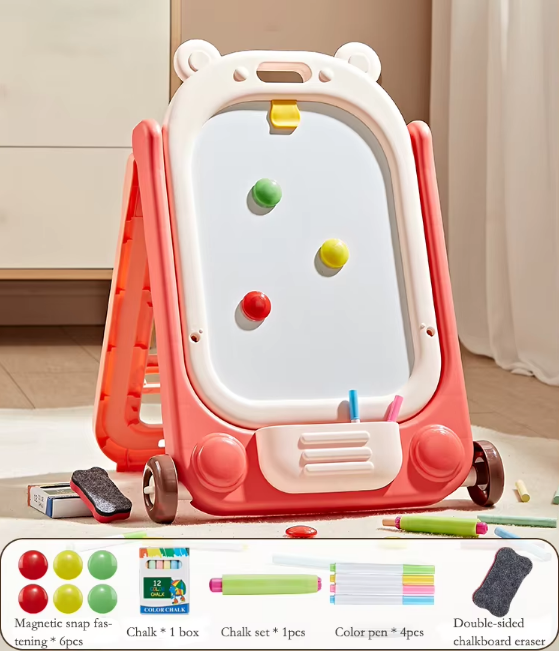 Multi-functional Bear Drawing Black & White Board
