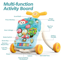 2in1 Baby Musical Walker & Activity Table - Green