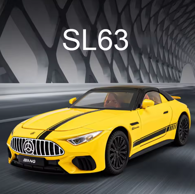 1:22 Diecast Mercedes Benz SL63 Convertible Model Car