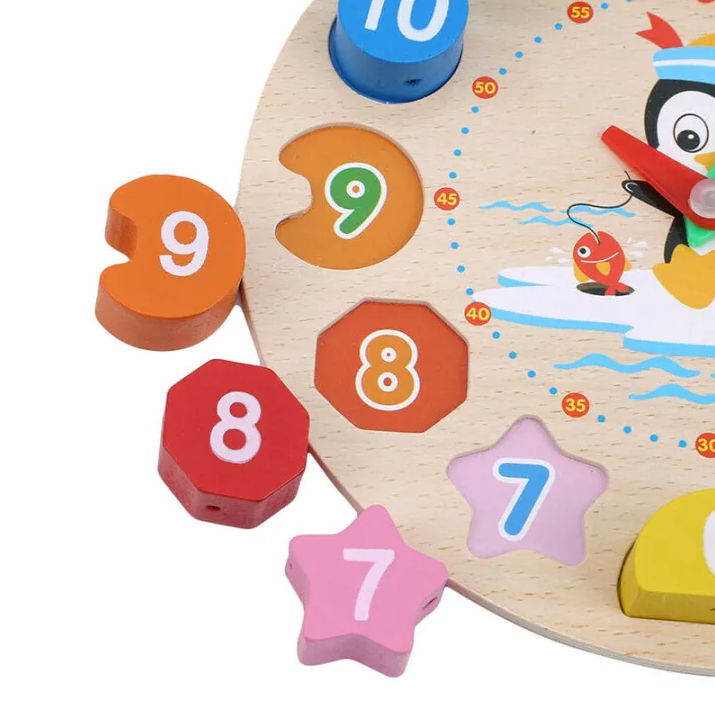 Wooden Montessori Analog Clock