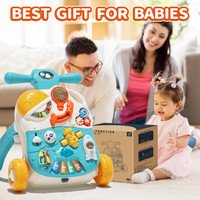 3in1 Baby Musical Walker & Activity Table - Blue