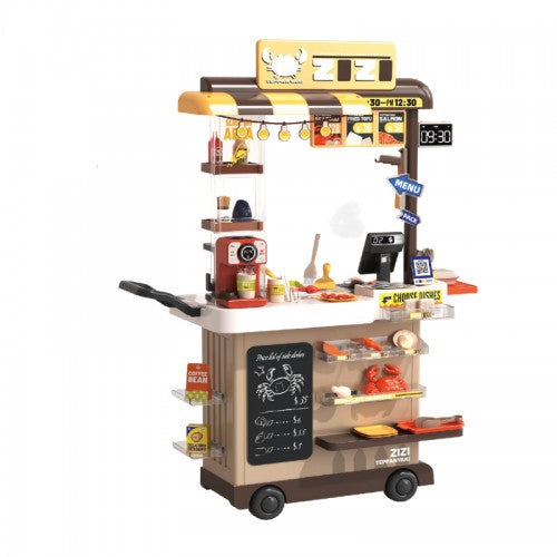 83Pcs Kids Pretend Teppanyaki Grill Kitchen Set