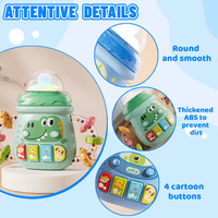 Baby Mini Cartoon Musical Bottle With Lights