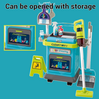 40Pcs Kids Cleaning Trolley Set