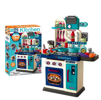 53Pcs Chef Kitchen Play Set With Light & Sound