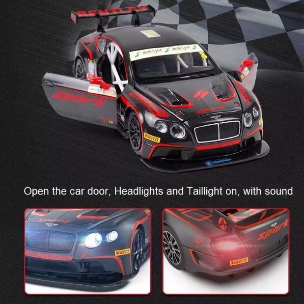 1:24 Diecast Bently Continental GT3 Official Licensed Model