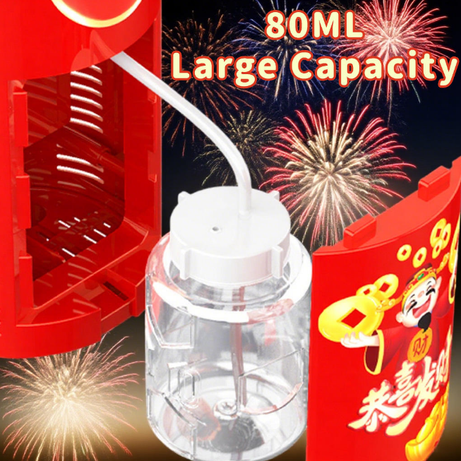 Rechargeable Colorful Fireworks Bubble Machine