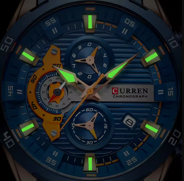 CURREN Unique Design Stainless Steel Wrist Watch - Copy