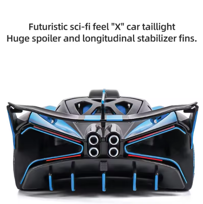 1:24 Diecast Bugatti Bolide Model Car With Smoke