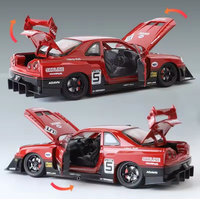 1:24 Diecast Nissan Skyline GTR-R34 S15 Model Car