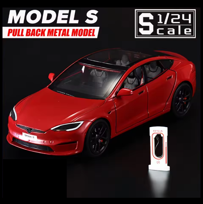 1:24 Diecast Tesla Model S Car
