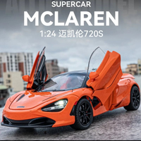 1:24 Diecast McLaren 720S Model With Acrylic Box
